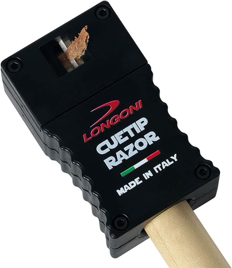 Longoni Billiard Pool Cue Tip Razor Edger Trimmer Shaper Scuffer - Image 3